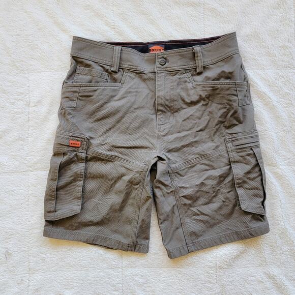 Men's Brown Cargo Shorts - Picture 2 of 6